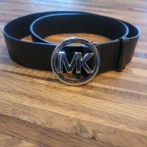 Michael Kors Black Leather Women's Belt